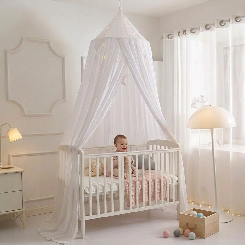  moustiquaire lit de bébé cocon sourire