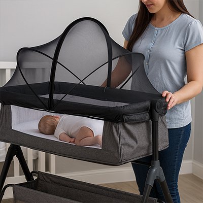 Moustiquaires lit bebe cocon doux