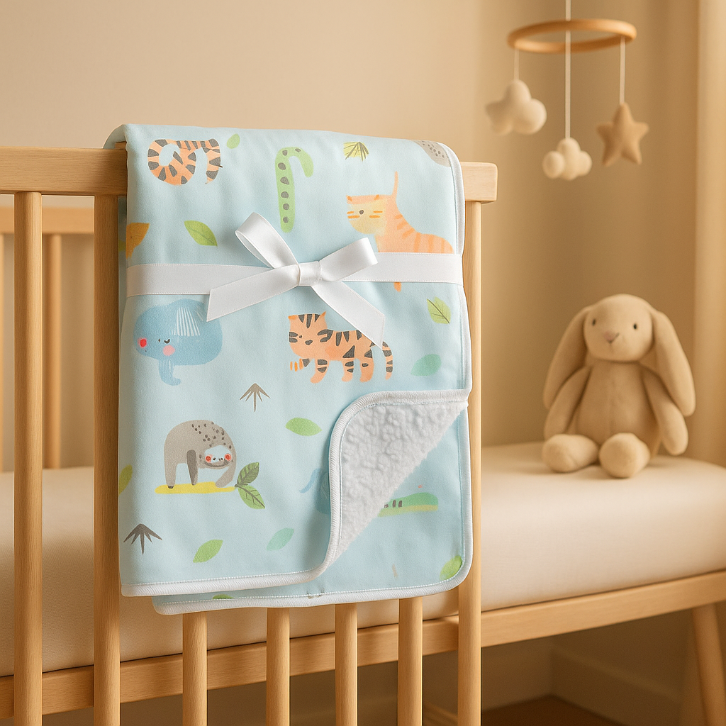 polaire couverture bebe-chauffant