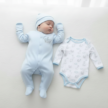 pyjma bebe bleu cocon 