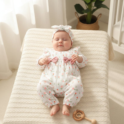 pyjama bébé fille blanc rose