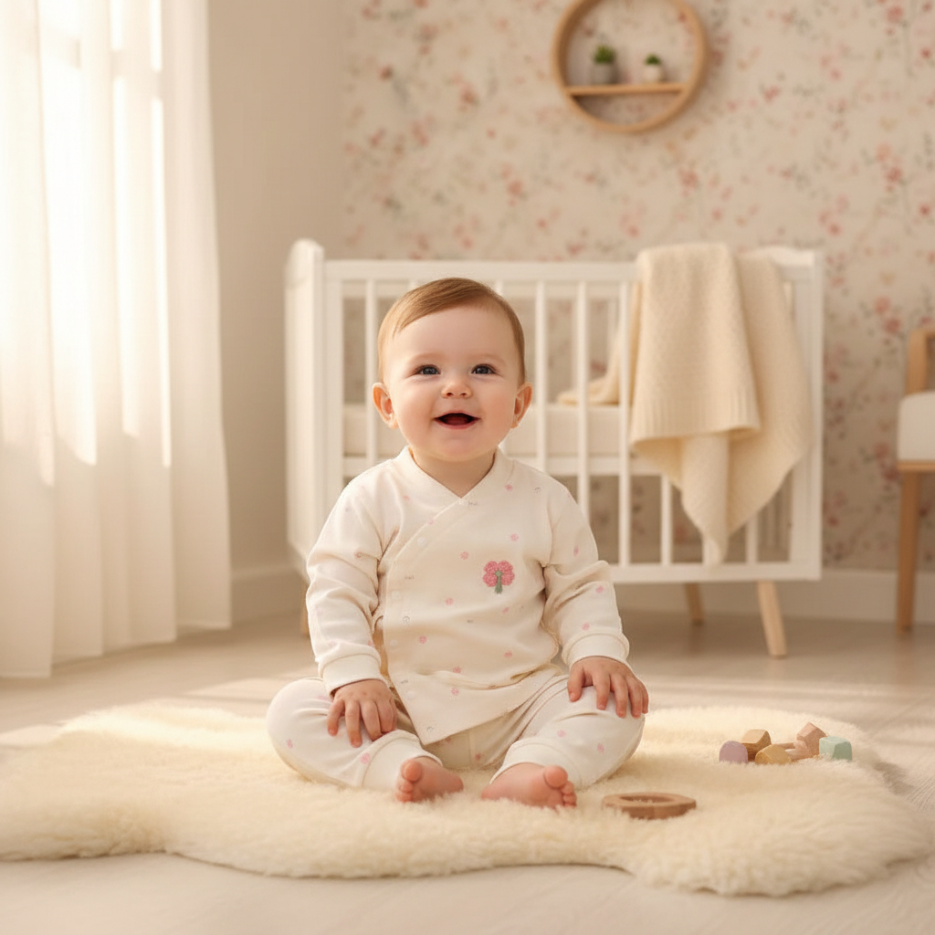 pyjama bébé fille cocon sourire
