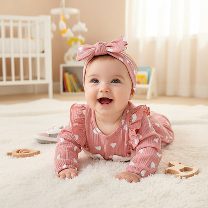 pyjama bébé fille cœur blanc