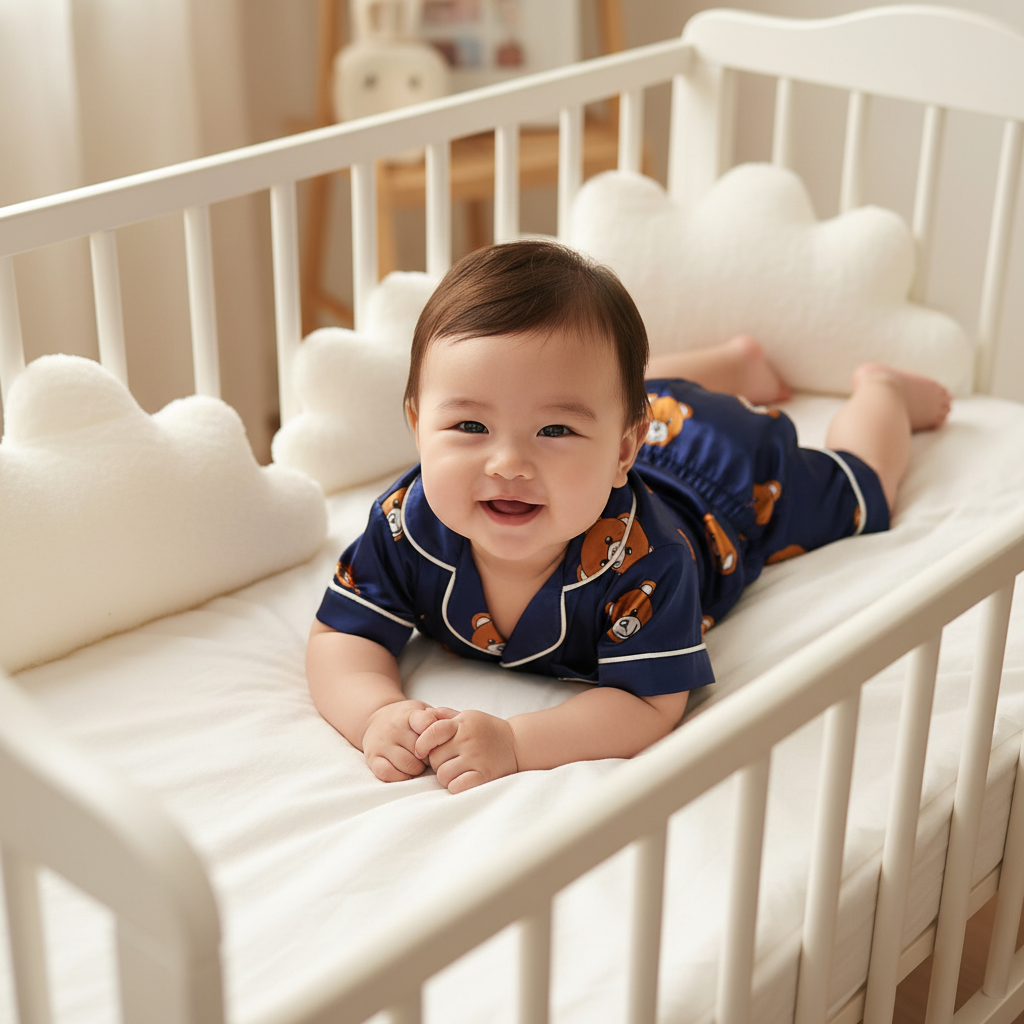 pyjama été bébé garçon tête d'ourson