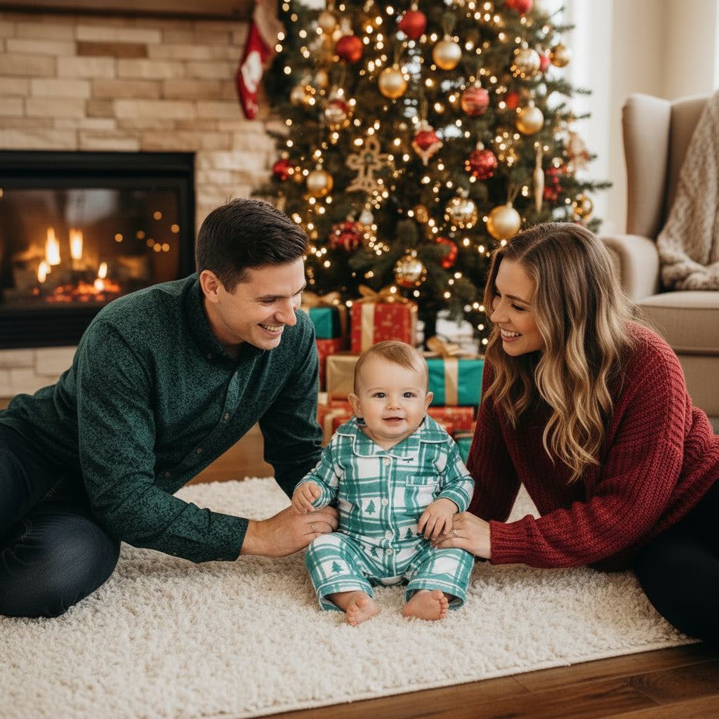 pyjama noel pour bebe cocon sourire en famille