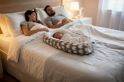 reduceur de lit bebe-gris-a -elephant