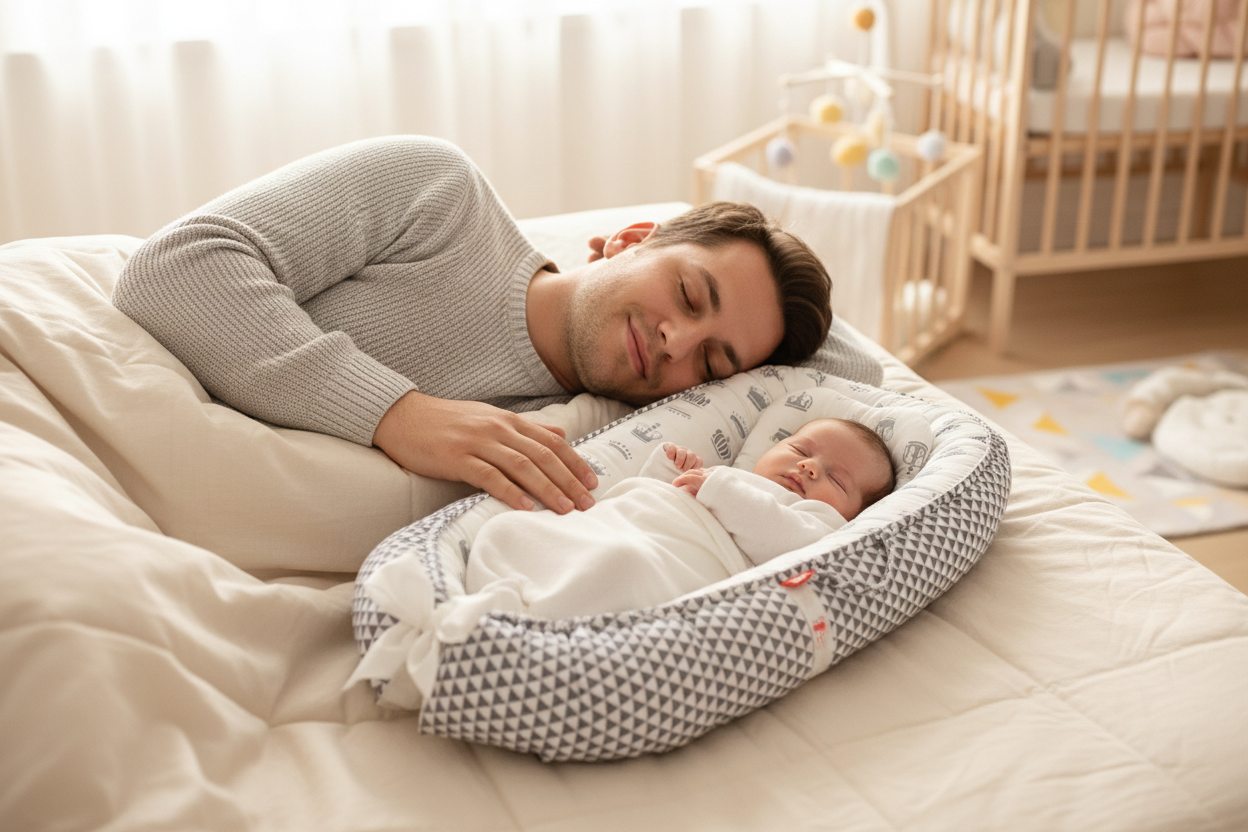 reducteur de lit bebe-couronne-gris