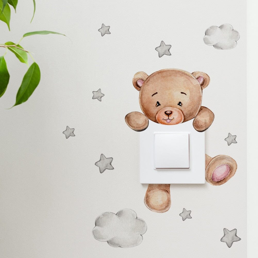 Stickybear™ - Sticker ourson décoratif | Chambre d'enfants - Baby astrance