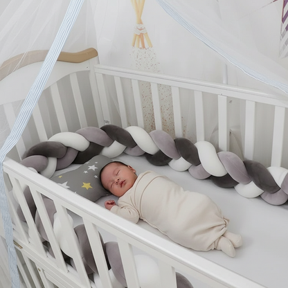Tour de lit tresse | Cocon Sécurité - Protection Douce | Baby Astrance