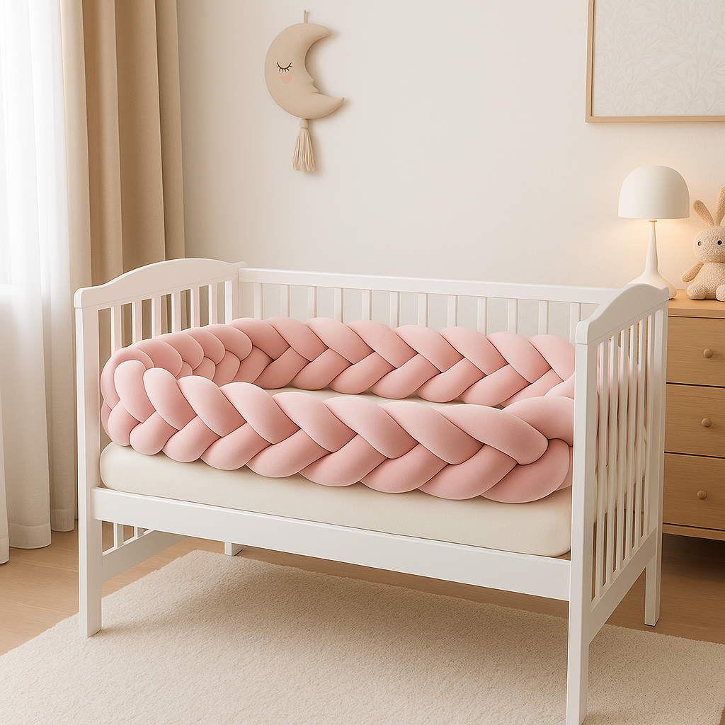 tresse de lit-rose-cocon