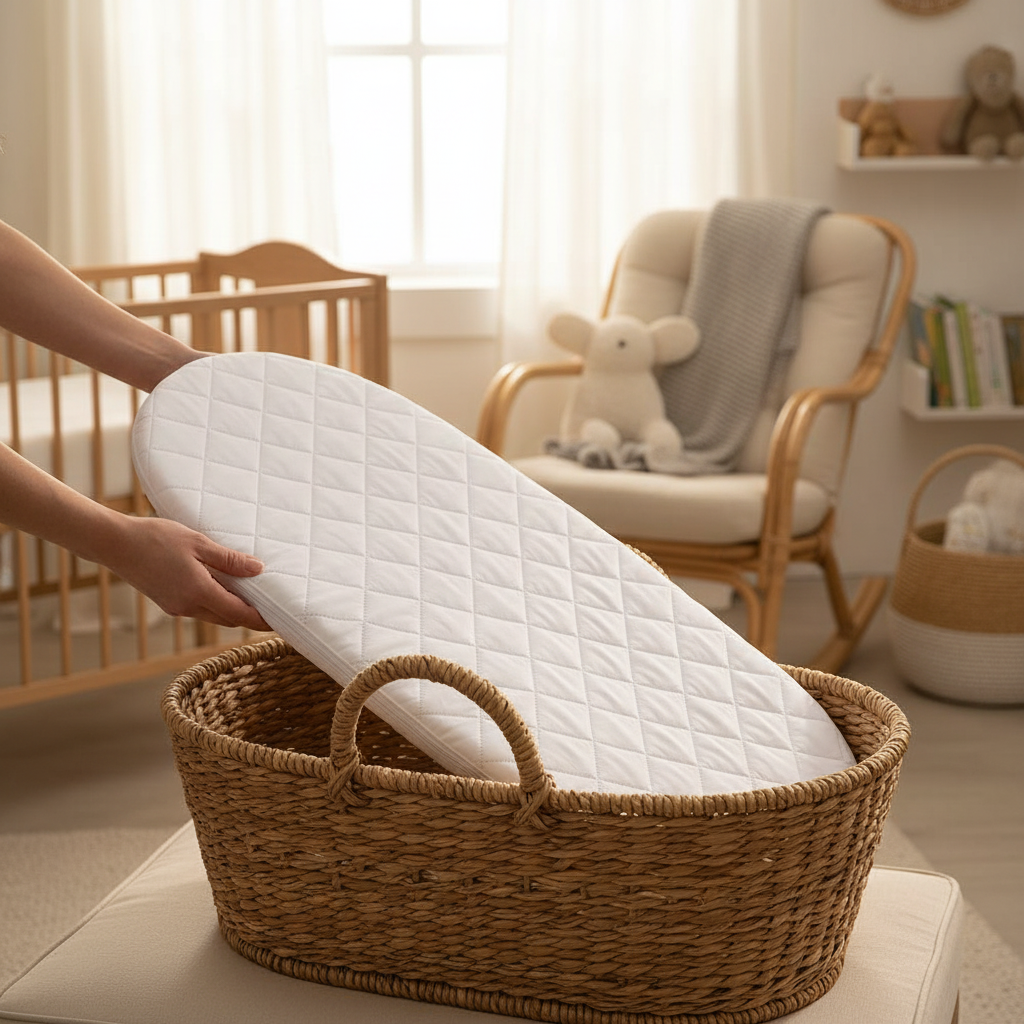 matelas couffin osier | Coton Respirant