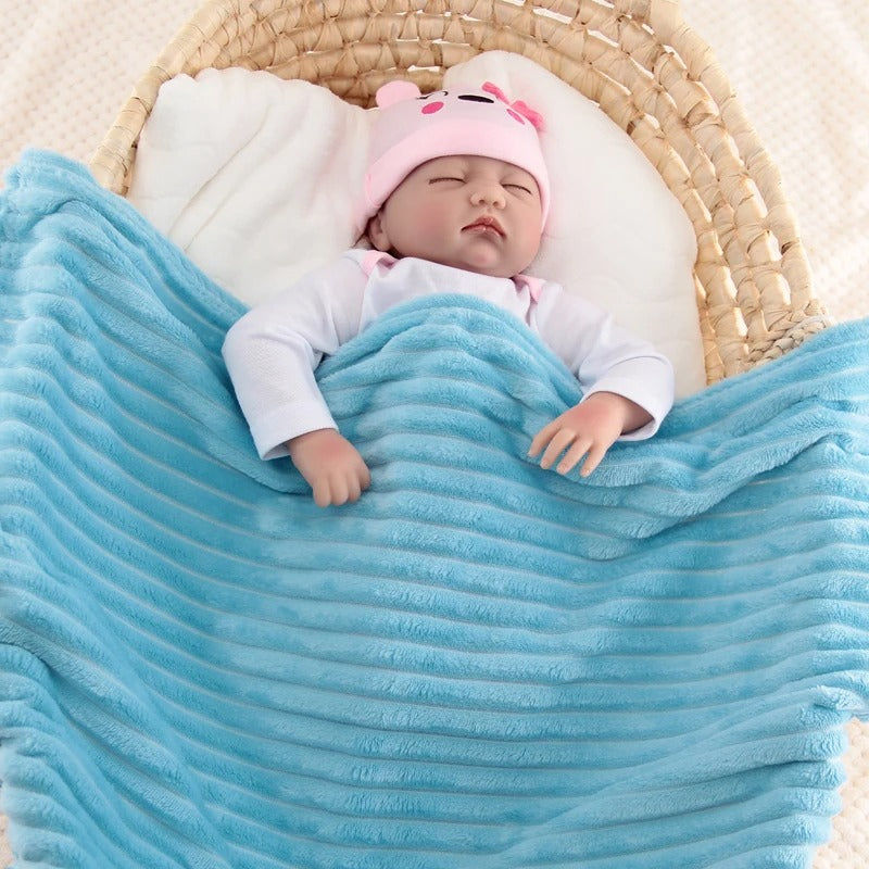 couverture en polaire bebe-uni