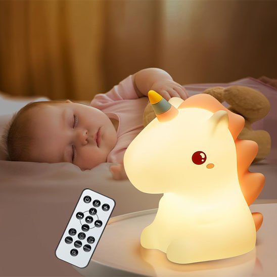Veilleuse bébé-licorne